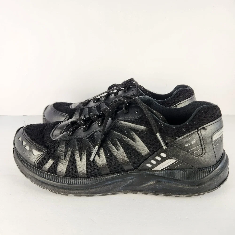 SAS Mission Women's Comfy Lace-up Tennis Shoes Black Size 8.5D